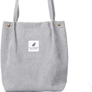 Corduroy Totes Bag - WantGor Women's Shoulder Handbags Big Capacity Shopping Bag